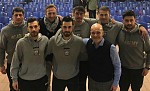 Gli allenatori con il diesse Rotolo